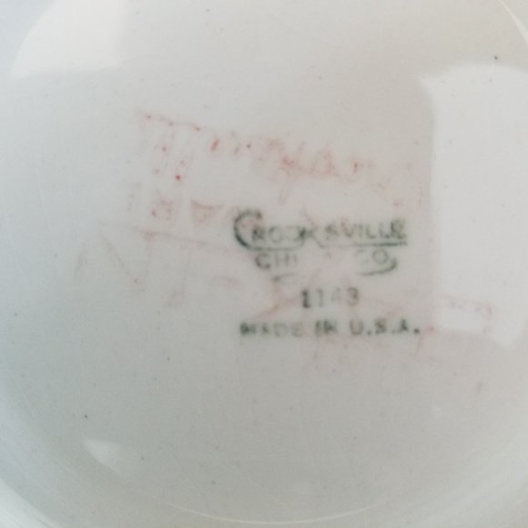 Crooksville Pottery Petit Point 12" Plate - Picture 3 of 3